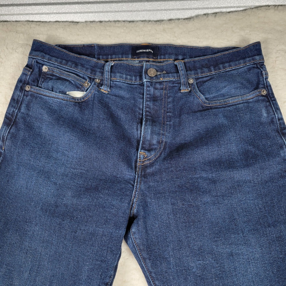 J.Crew Jeans Mens 34x32 Dark Wash Indigo Stretch Denim Pants J5187 HO18 - Picture 6 of 15
